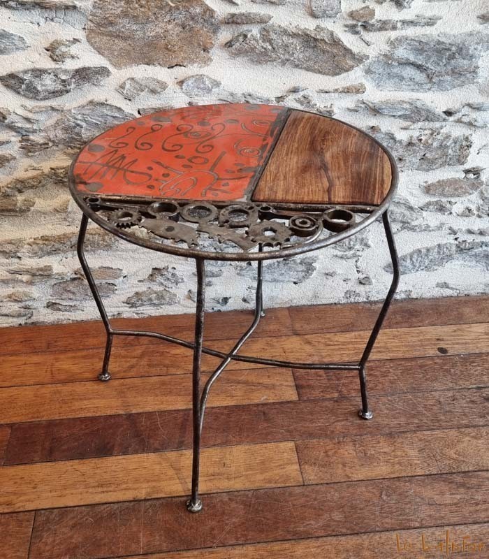 Table métal et bois collection Saya