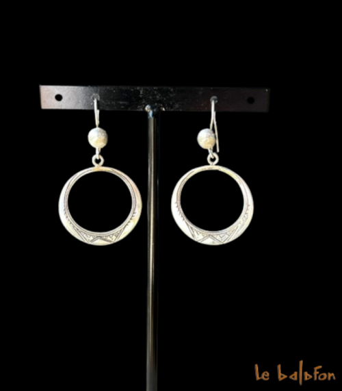 Boucles d’oreilles Touareg en Argent Nnambi