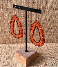 Boucles d'oreilles perles Massaï Korongo