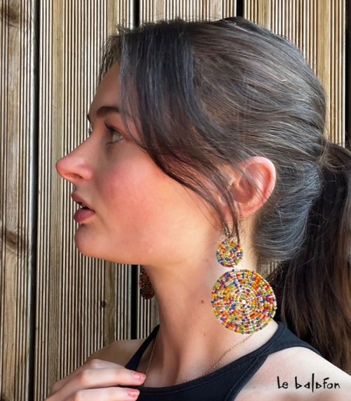 Boucles d'oreilles Massaï Mamba