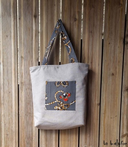Grand sac wax réversible L'envolée