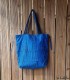 Grand sac wax couleur indigo