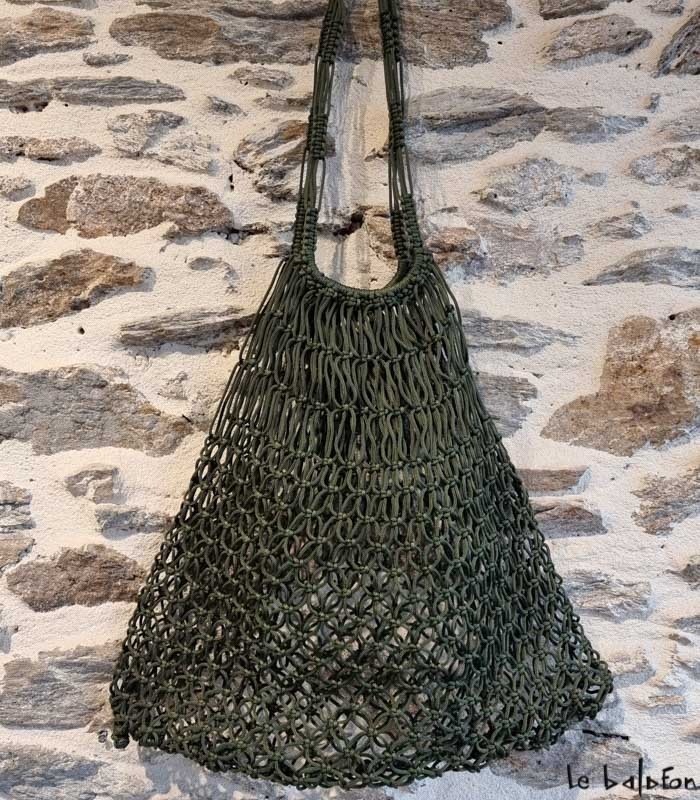 Sac filet artisanal en maille nylon