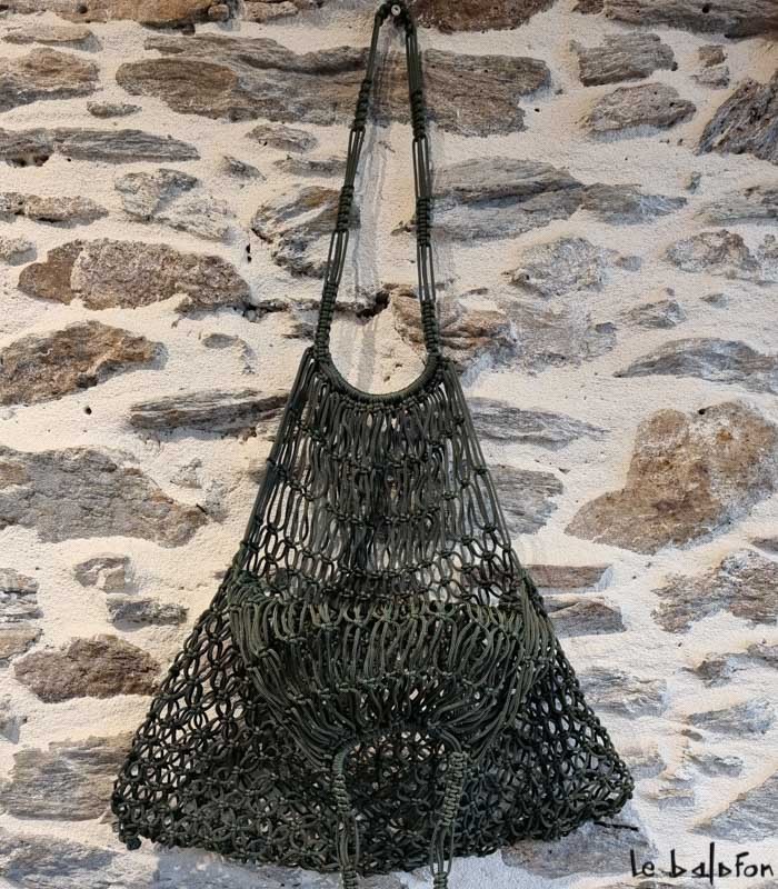 Sac filet artisanal en maille nylon