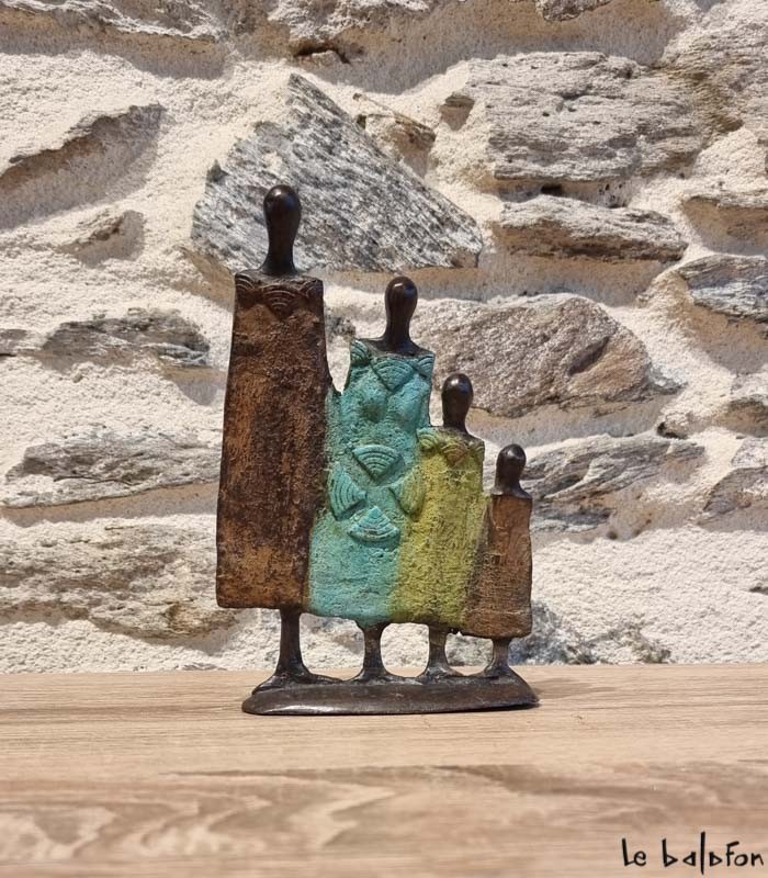 Statuette africaine bronze 