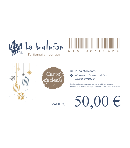 Carte cadeau Le Balafon 50