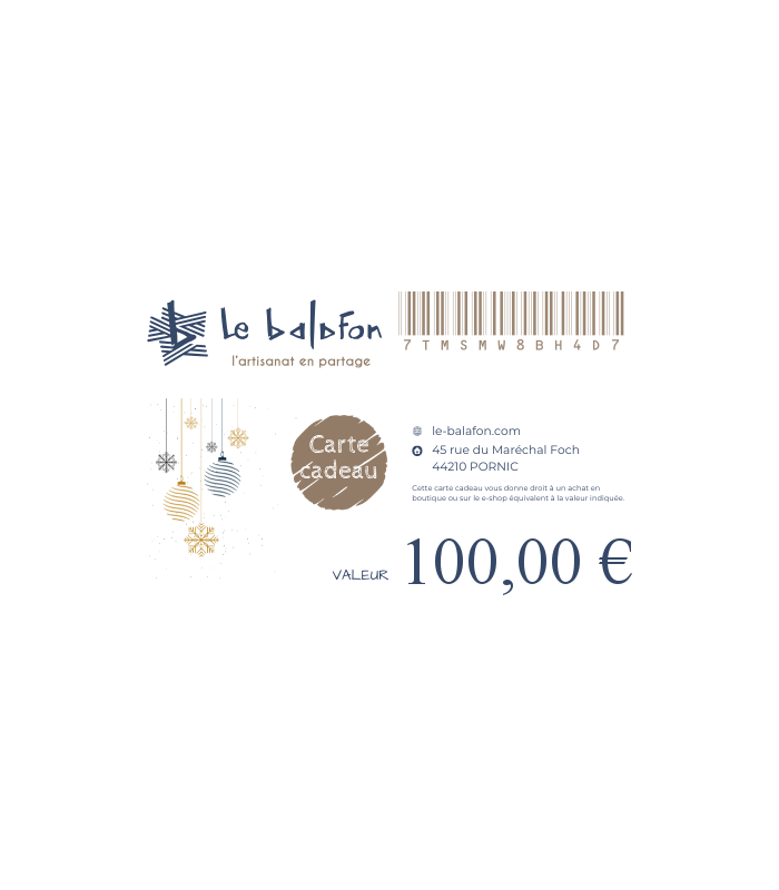 Carte cadeau Le Balafon 100
