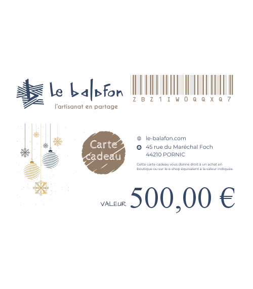 Carte cadeau Le Balafon 500