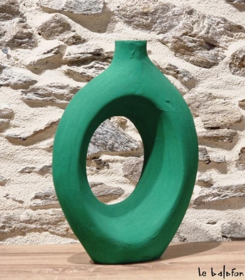Vase décoratif vert