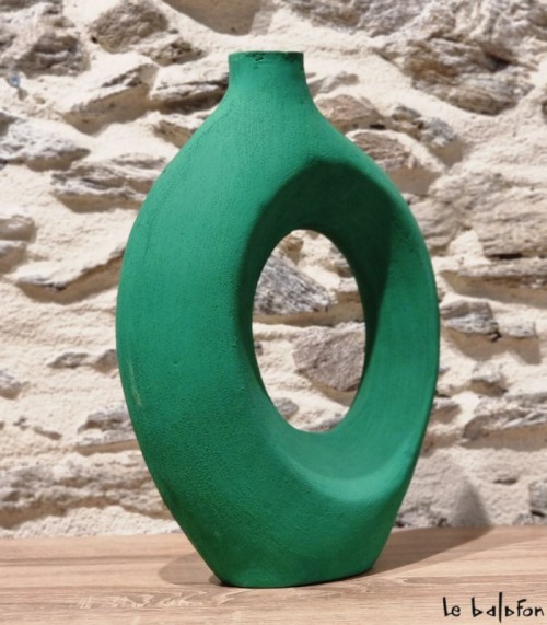 Vase décoratif vert
