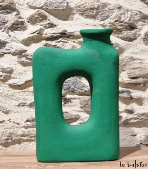 Vase décoratif vert 