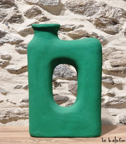 Vase décoratif vert 