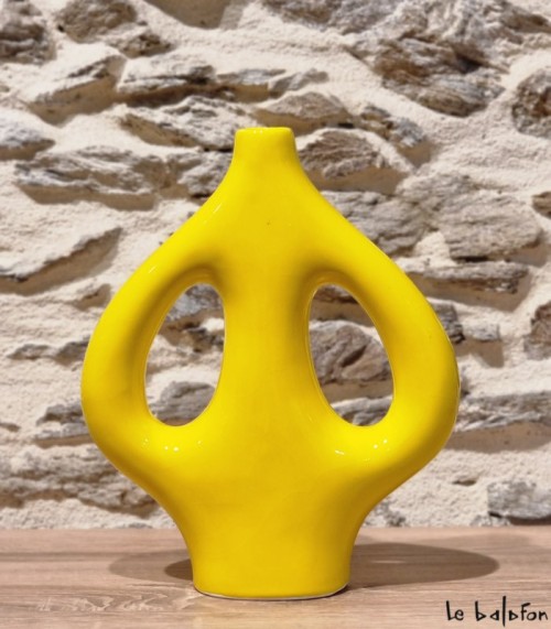 Vase moderne jaune 