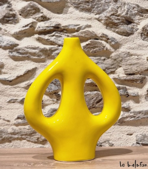 Vase moderne jaune 