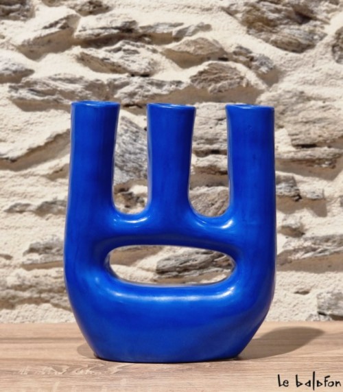 Vase bleu klein 