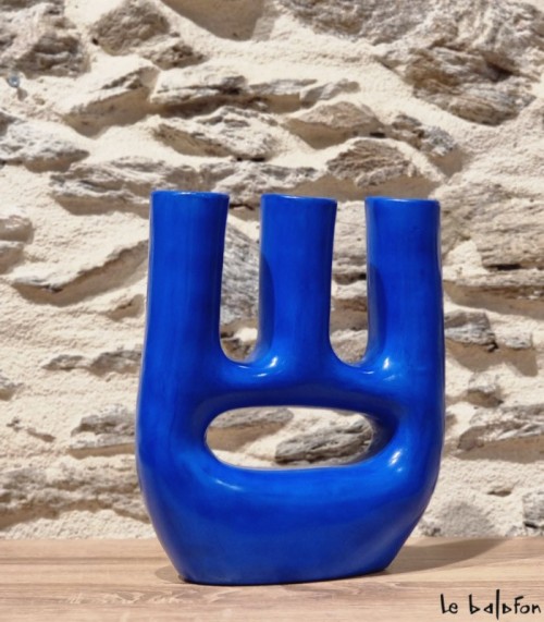 Vase bleu klein 