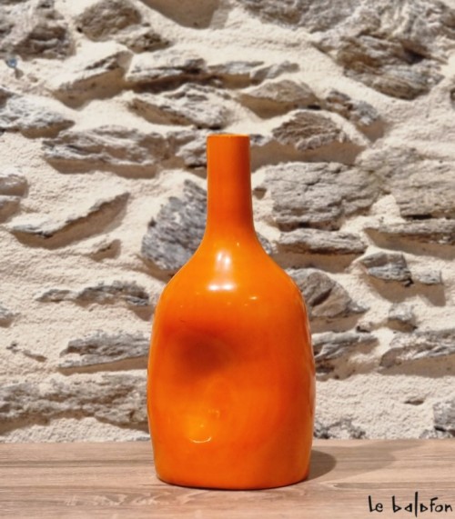 Vase organique orange