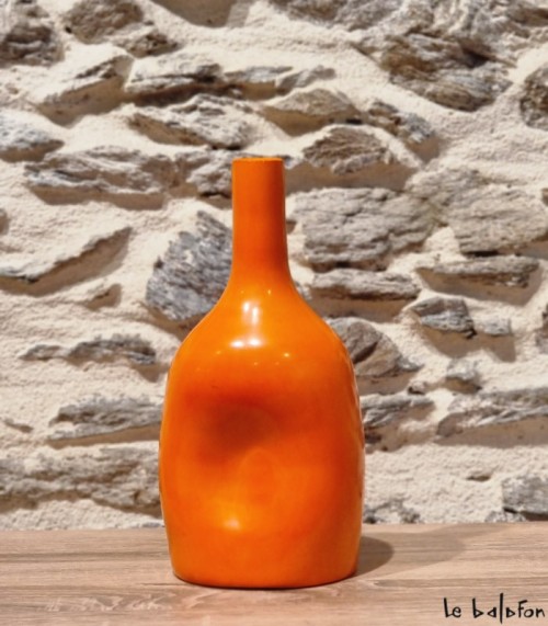 Vase organique orange