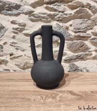 Vase noir "Ebène élégance"