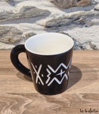 Tasse en céramique marocaine Bogolan "Amedi"