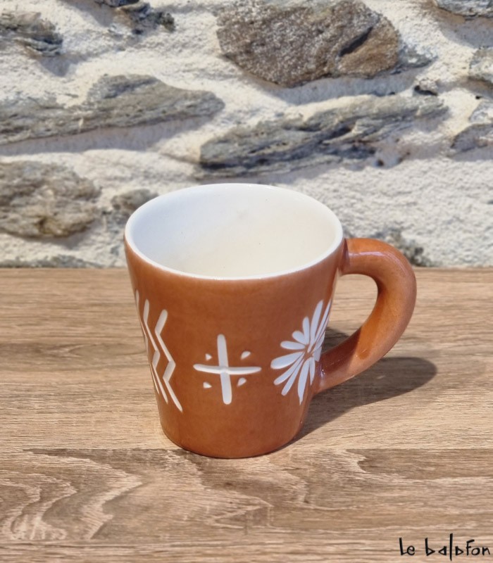 Tasse en céramique marocaine Bogolan 