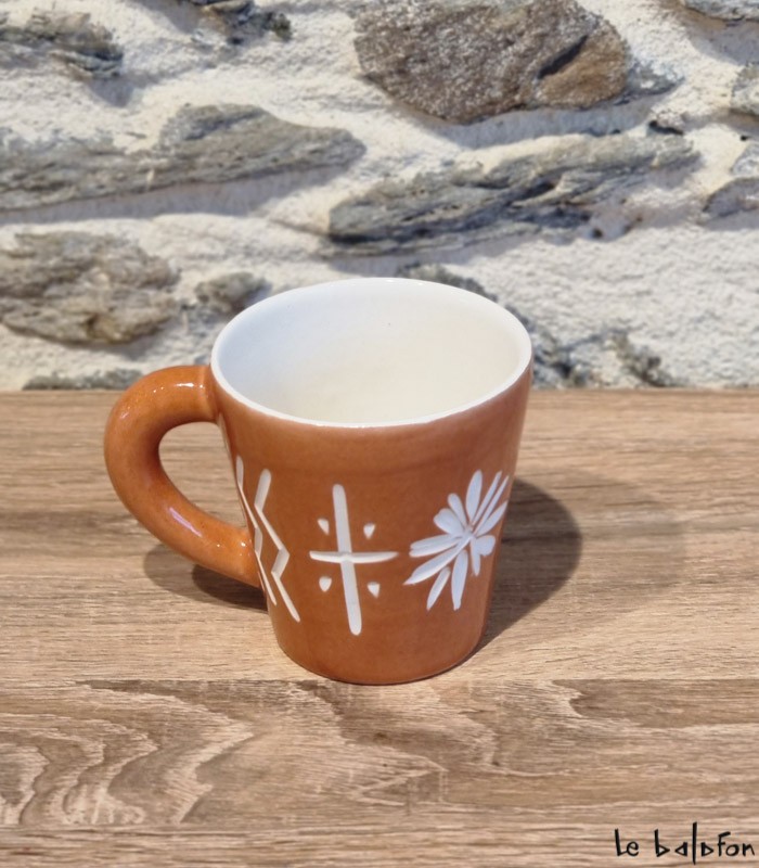 Tasse en céramique marocaine Bogolan 