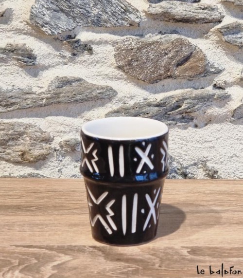 Verre Beldi motif Bogolan 
