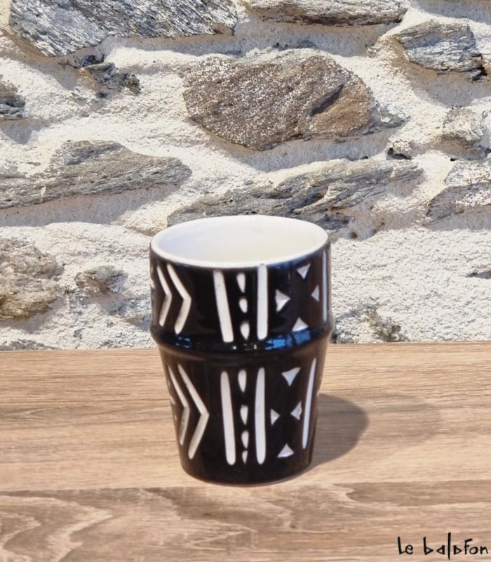 Verre Beldi motif Bogolan