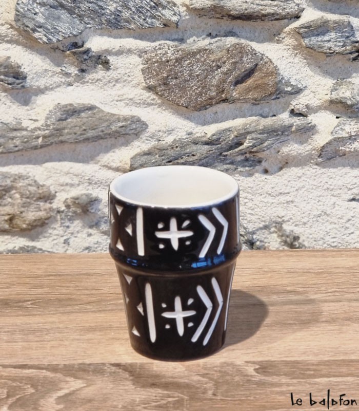 Verre Beldi motif Bogolan