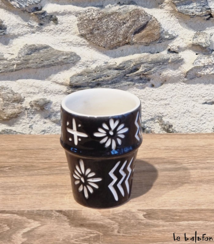 Verre Beldi motif Bogolan