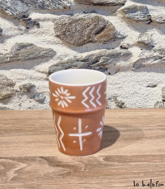 Verre Beldi motif Bogolan