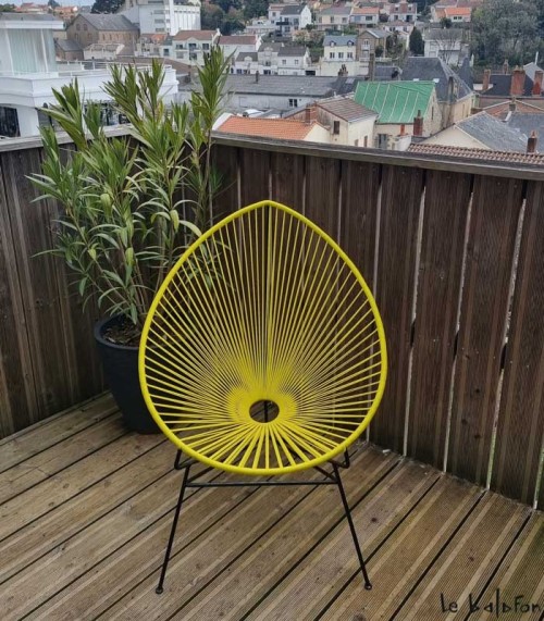 Fauteuil Acapulco bleu roi - 1