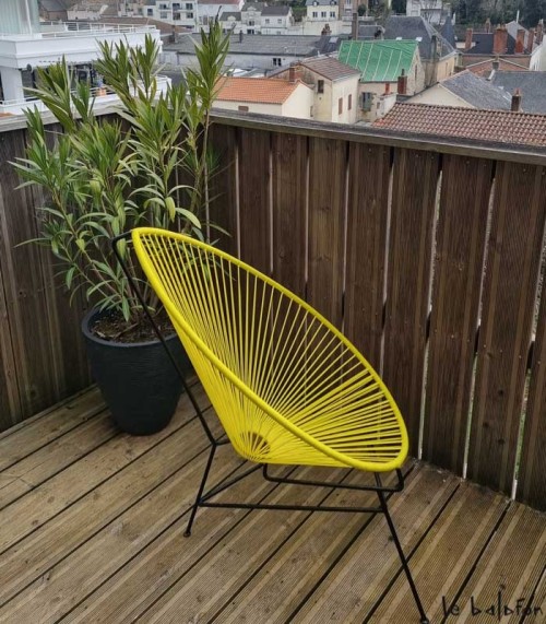 Fauteuil Acapulco bleu roi - 3