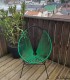 Fauteuil Acapulco vert et noir - 1