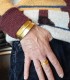 Bracelet manchette Peul doré - 4