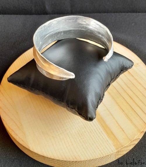 Bracelet manchette Peul argenté - 3