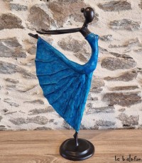 Sculpture en bronze 56 cm "Arabesque"