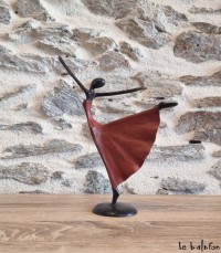Sculpture en bronze 22 cm "L'éclat du mouvement"