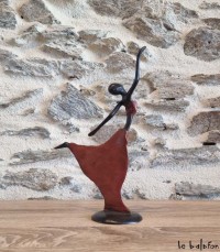 Sculpture en bronze 20 cm "La muse de la savane"