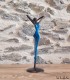Sculpture en bronze 19 cm Bleu 