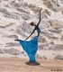 Sculpture en bronze 20 cm Bleu