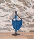 Sculpture en bronze 18 cm Bleu 