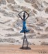 Sculpture en bronze 21 cm Bleu 