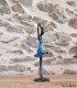 Sculpture en bronze 21 cm Bleu 