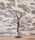 Sculpture en bronze 21 cm Marron
