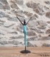 Sculpture en bronze 22 cm Vert d' eau