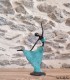 Sculpture en bronze 20 cm Vert d'eau 