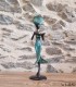 Sculpture en bronze 22 cm Vert d'eau 