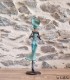 Sculpture en bronze 22 cm Vert d'eau 