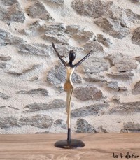 Sculpture en bronze 20 cm Doré
